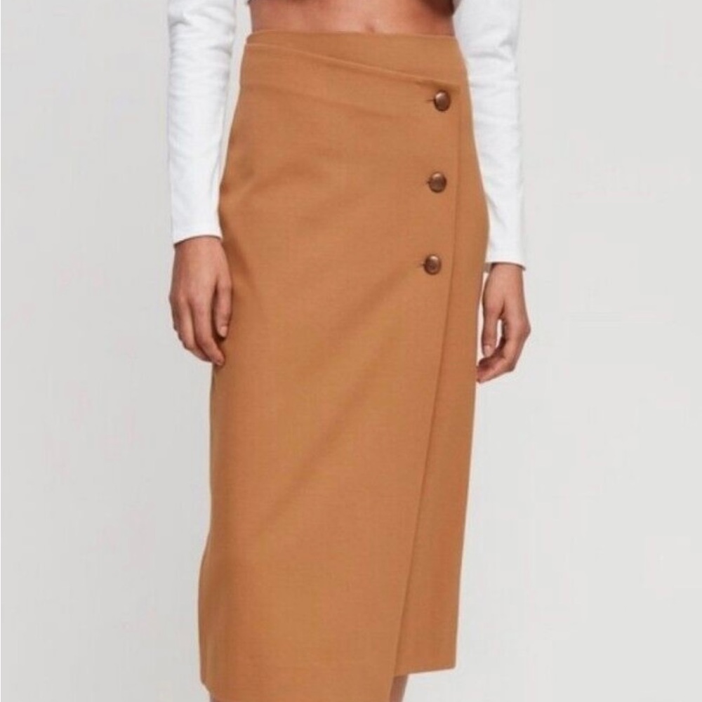Babaton Camel Pencil Skirt
